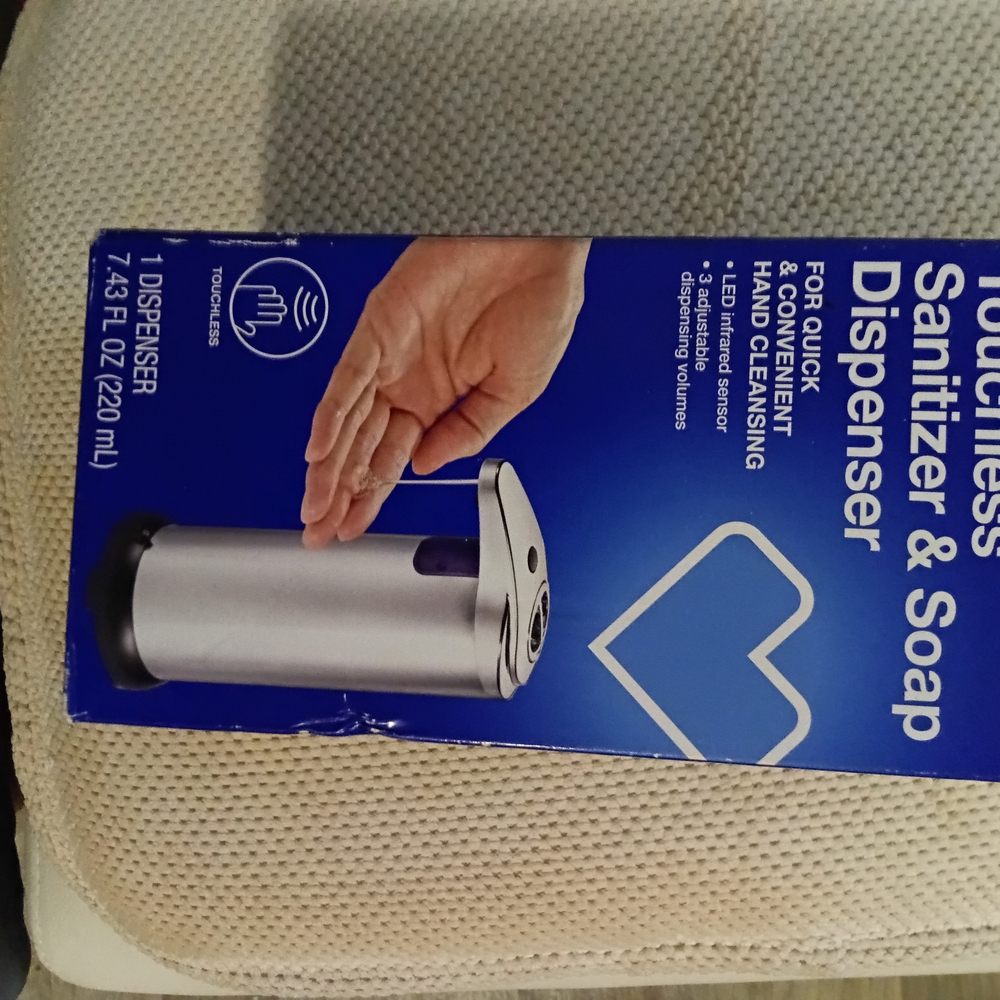 CVS hand sanitizer soap machine stainless 3 setting modes